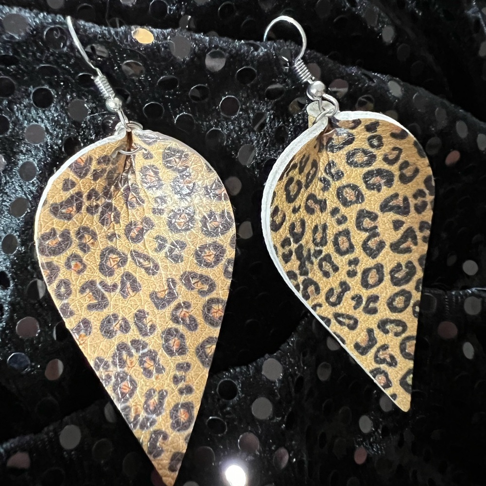 #10. Leopard print earrings